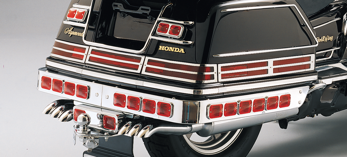 PARTS UNLIMITED Saddlebag Lens Grille Set - Chrome - Honda - GL 45-8918-BC9