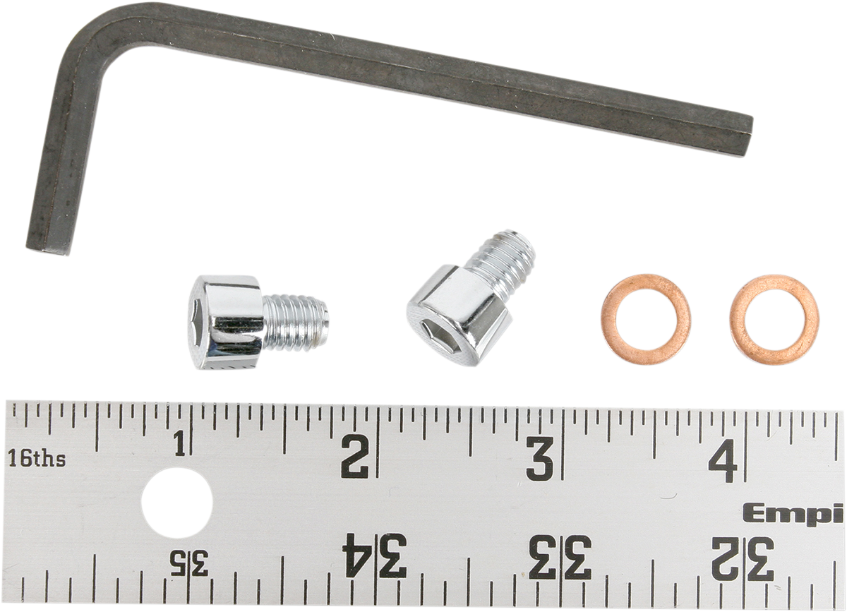 GARDNER-WESTCOTT Drain Plug - Fork - Allen Head - Chrome - 35 mm C-20-58