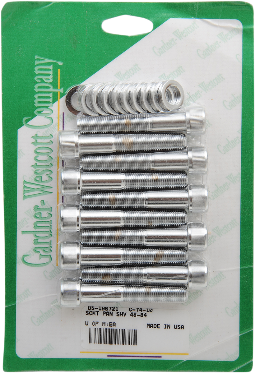 GARDNER-WESTCOTT Head Bolt Set - Knurled/Socket-Head C-74-10