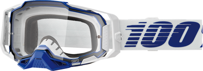 100% Armega Goggle - Blue - Clear Lens 50004-00031