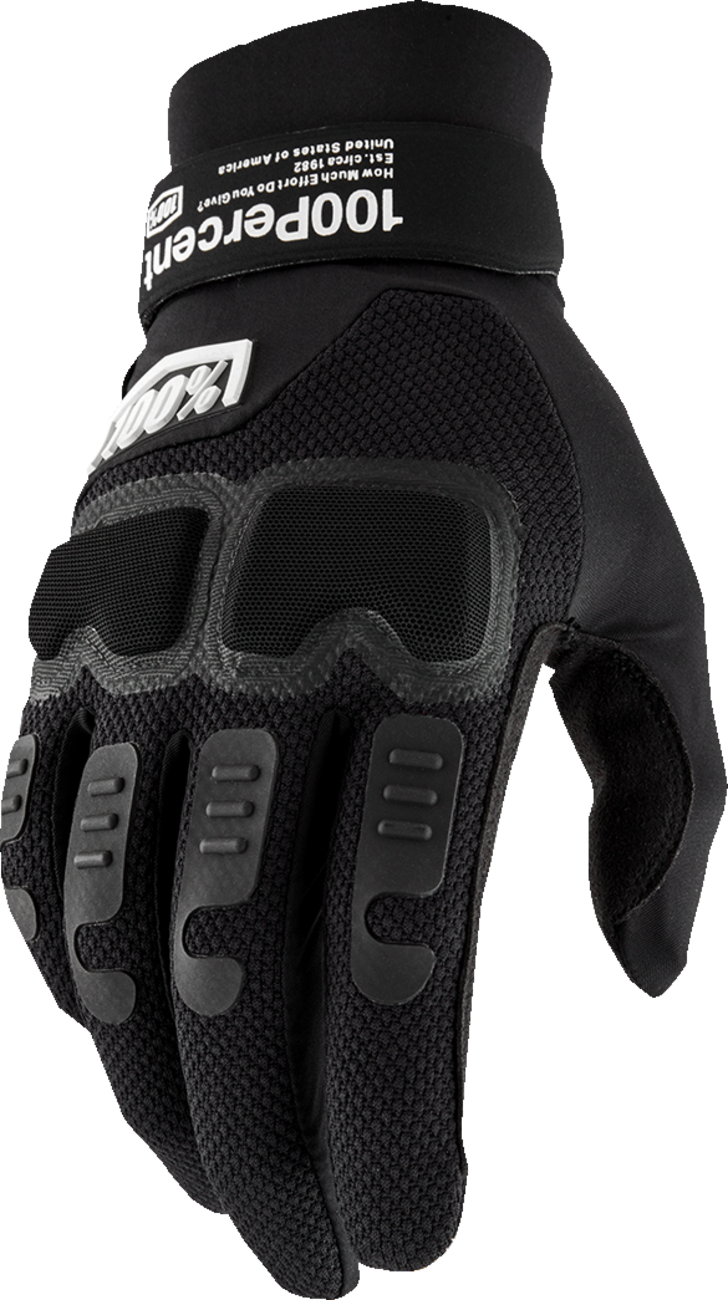 100% Langdale Gloves - Black - Small 10029-00001