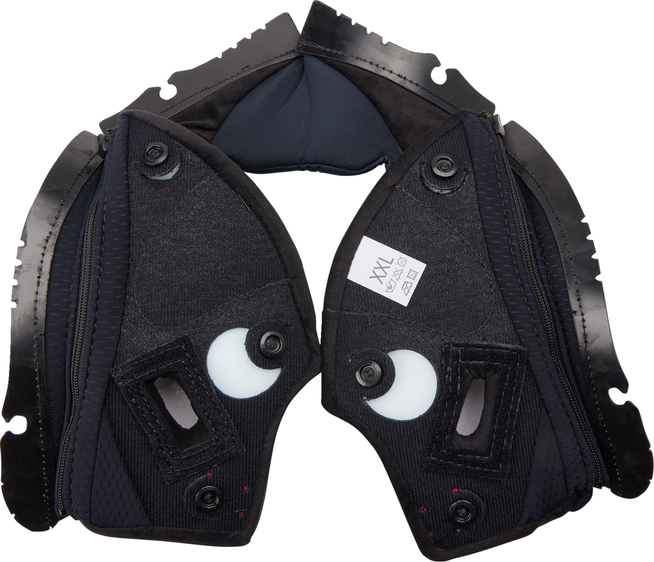 AGV Pista GP RR Cheek Pads - Black/Red - 2XL 20KIT603010012X