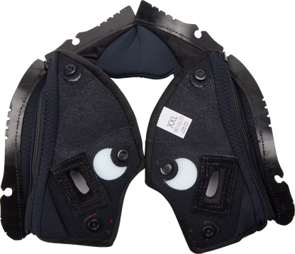 AGV Pista GP RR Cheek Pads - Black/Red - 2XL 20KIT603010012X