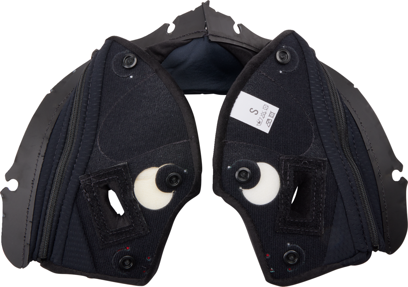 AGV Pista GP RR Cheek Pads - Black/Red - 2XL 20KIT603010012X
