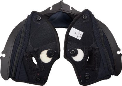 AGV Pista GP RR Cheek Pads - Black/Red - 2XL 20KIT603010012X
