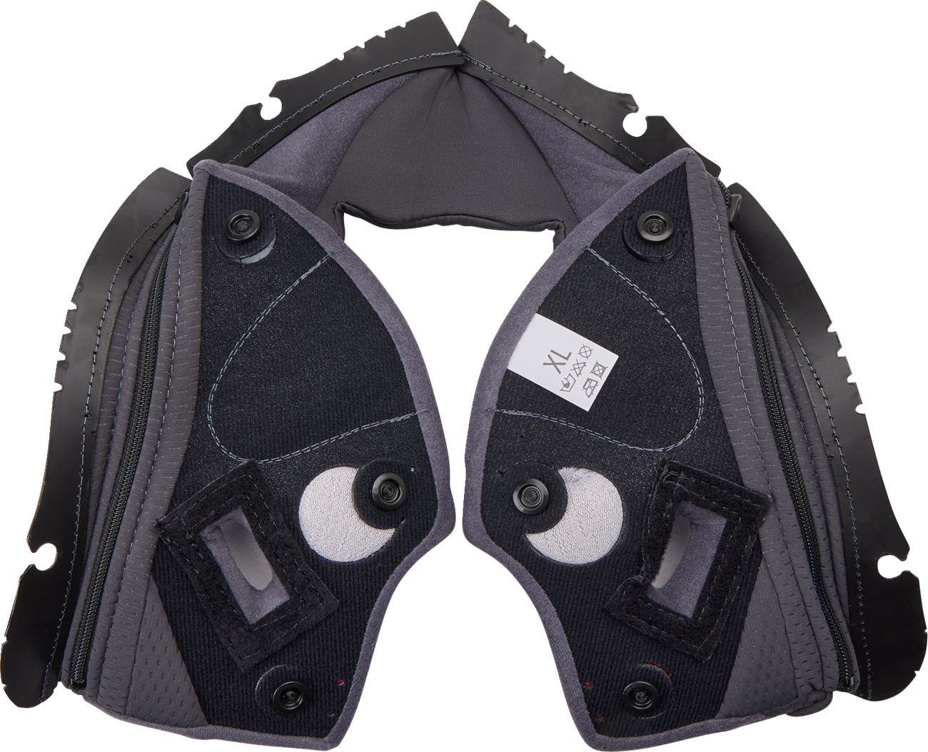 AGV Pista GP RR Cheek Pads - Gray/Cyan - XL 201850005623GXL