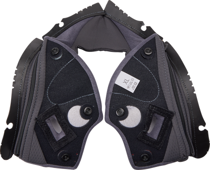 AGV Pista GP RR Cheek Pads - Gray/Cyan - XL 201850005623GXL