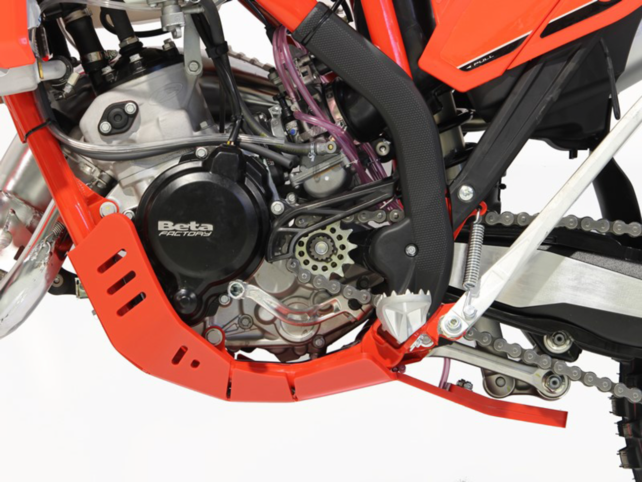 AXP RACING Xtrem Skid Plate - Red - Beta - 125/200 RR AX1686