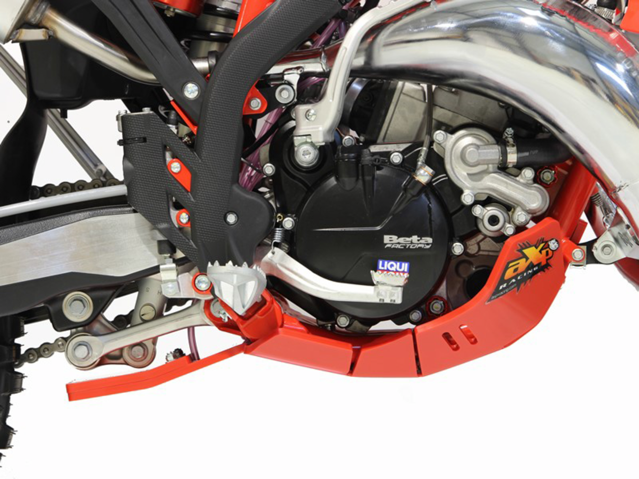 AXP RACING Xtrem Skid Plate - Red - Beta - 125/200 RR AX1686