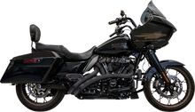 BASSANI XHAUST Sweeper Radial Exhaust System with Slotted Heat Shields - Black 1F22FB