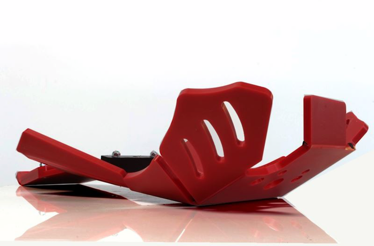 AXP RACING Xtrem Skid Plate - Red - Beta - 250/300 RR AX1551