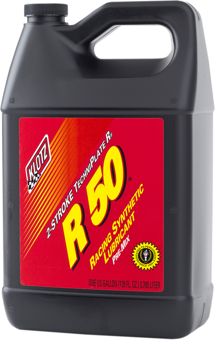 KLOTZ OIL R-50 Racing TechniPlate® Synthetic Premix 2-Stroke Oil - 1 U.S. gal. KL-105