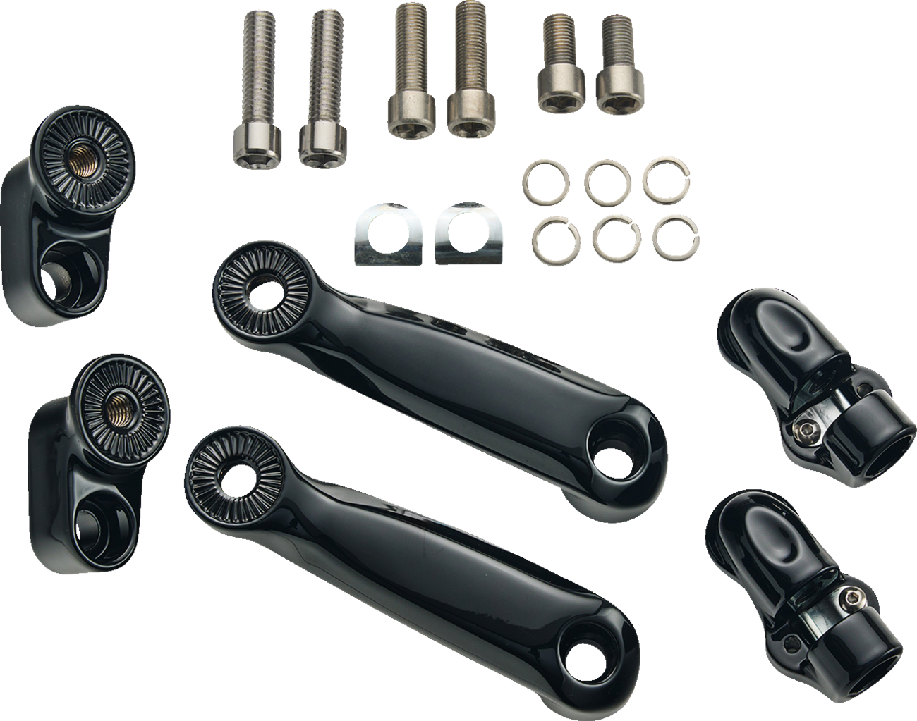 CIRO Adjustable RydeCulture™ Charles Chapa Peg Mounts - Passenger - Black - Indian 6R220