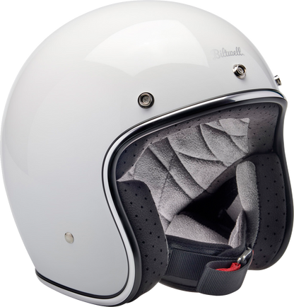 BILTWELL Bonanza Helmet - Gloss White - XS 1001-164-201