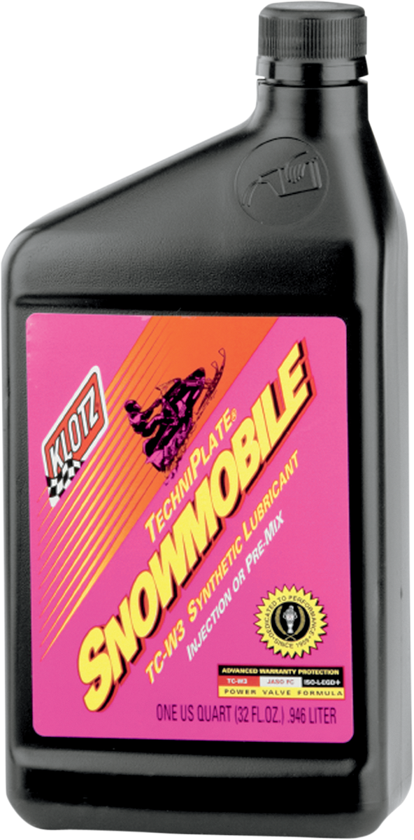 KLOTZ OIL Snowmobile TechniPlate® Synthetic 2-Stroke Oil - 1 U.S. quart KL-215