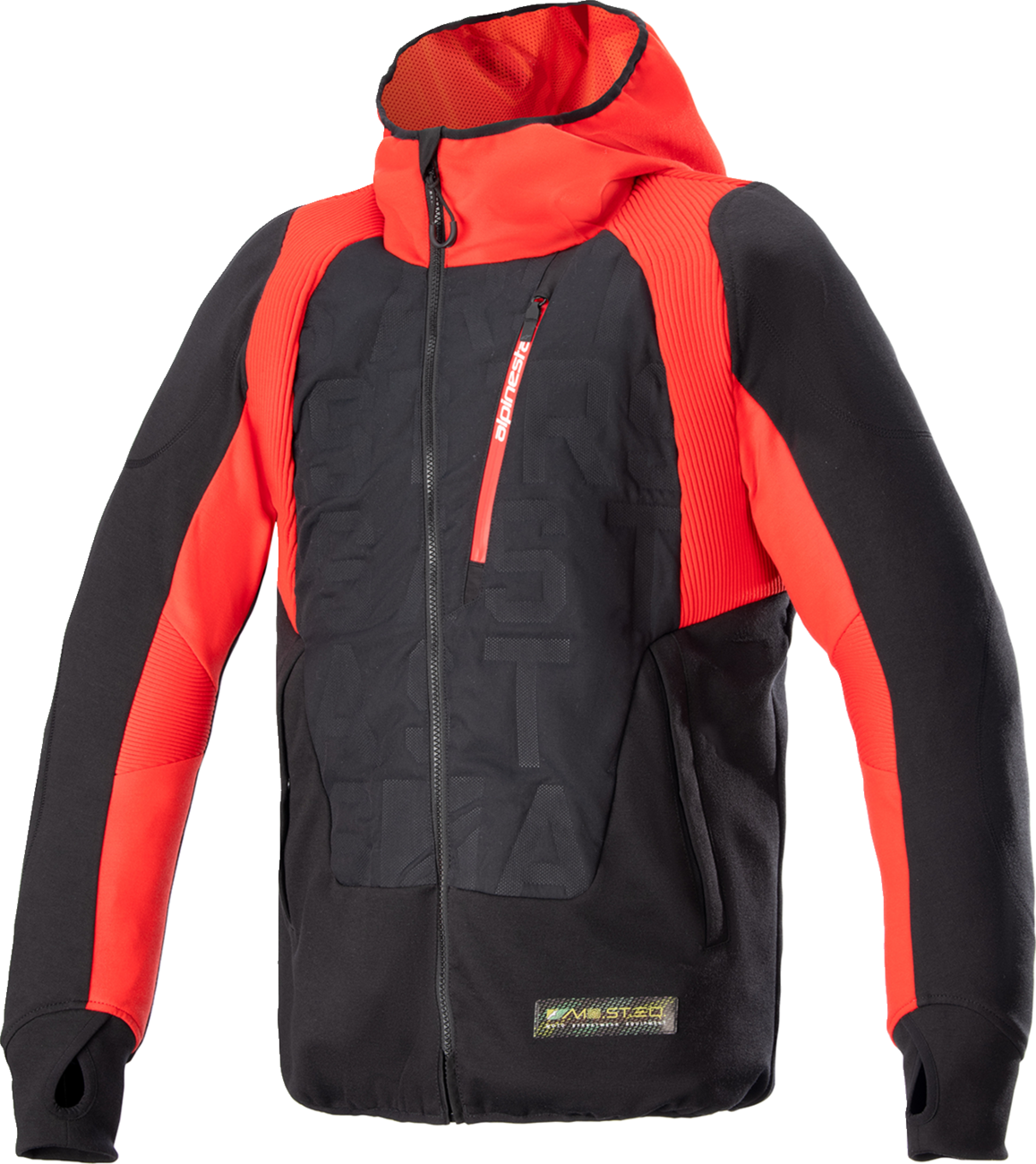 ALPINESTARS MSE Hybrid Hooded Jacket - Black/Red - Large 4201824-1463-L