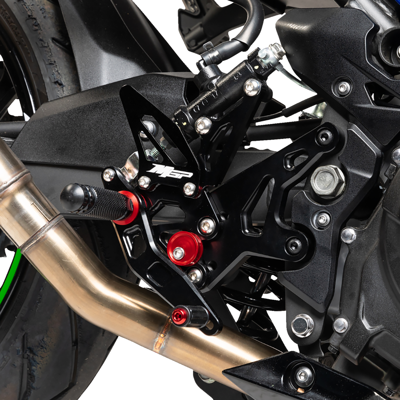 MGP MGP Rearset - Black - Kawasaki 51801-2500