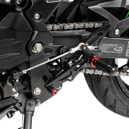 MGP MGP Rearset - Black - Kawasaki 51801-2500
