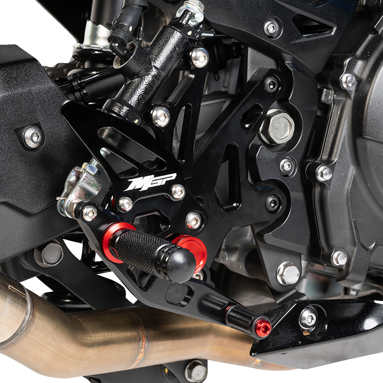 MGP MGP Rearset - Black - Kawasaki 51801-2500