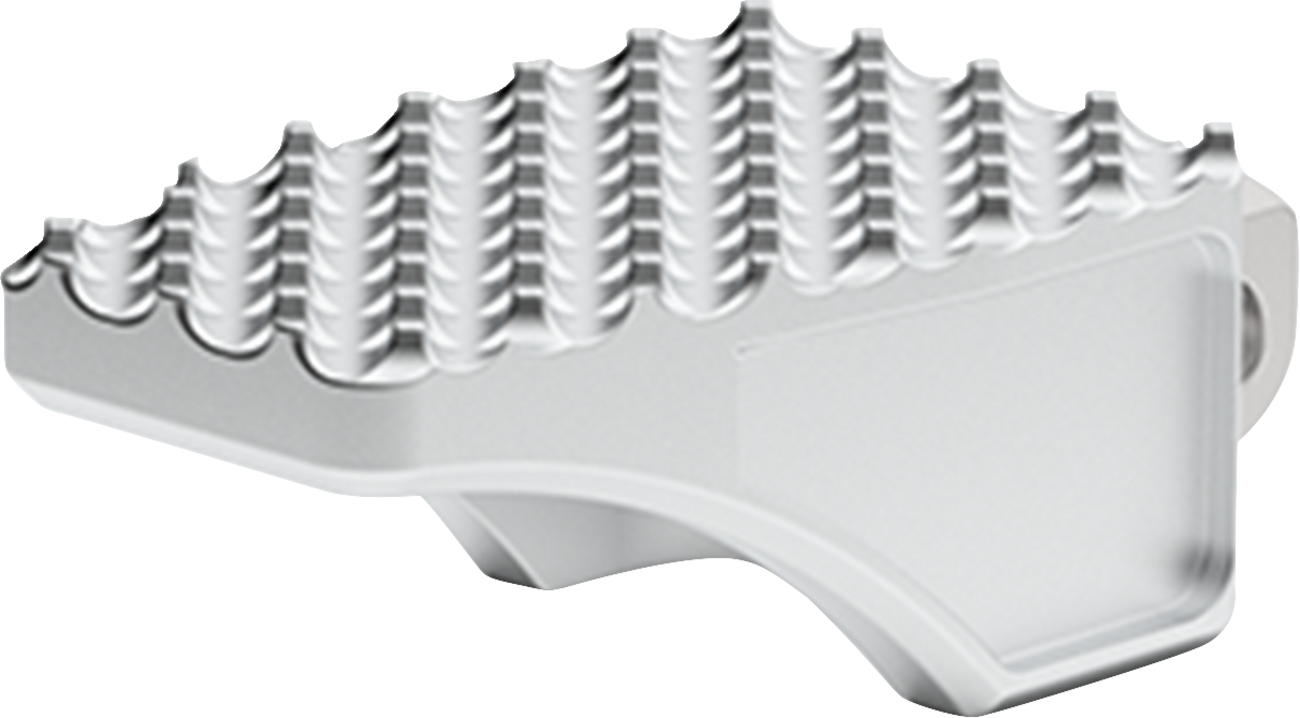LA CHOPPERS County Line Billet Foot Pegs - Rear - Raw LA-P100-02