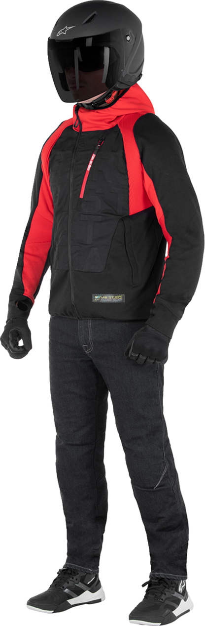 ALPINESTARS MSE Hybrid Hooded Jacket - Black/Red - Small 4201824-1463-S