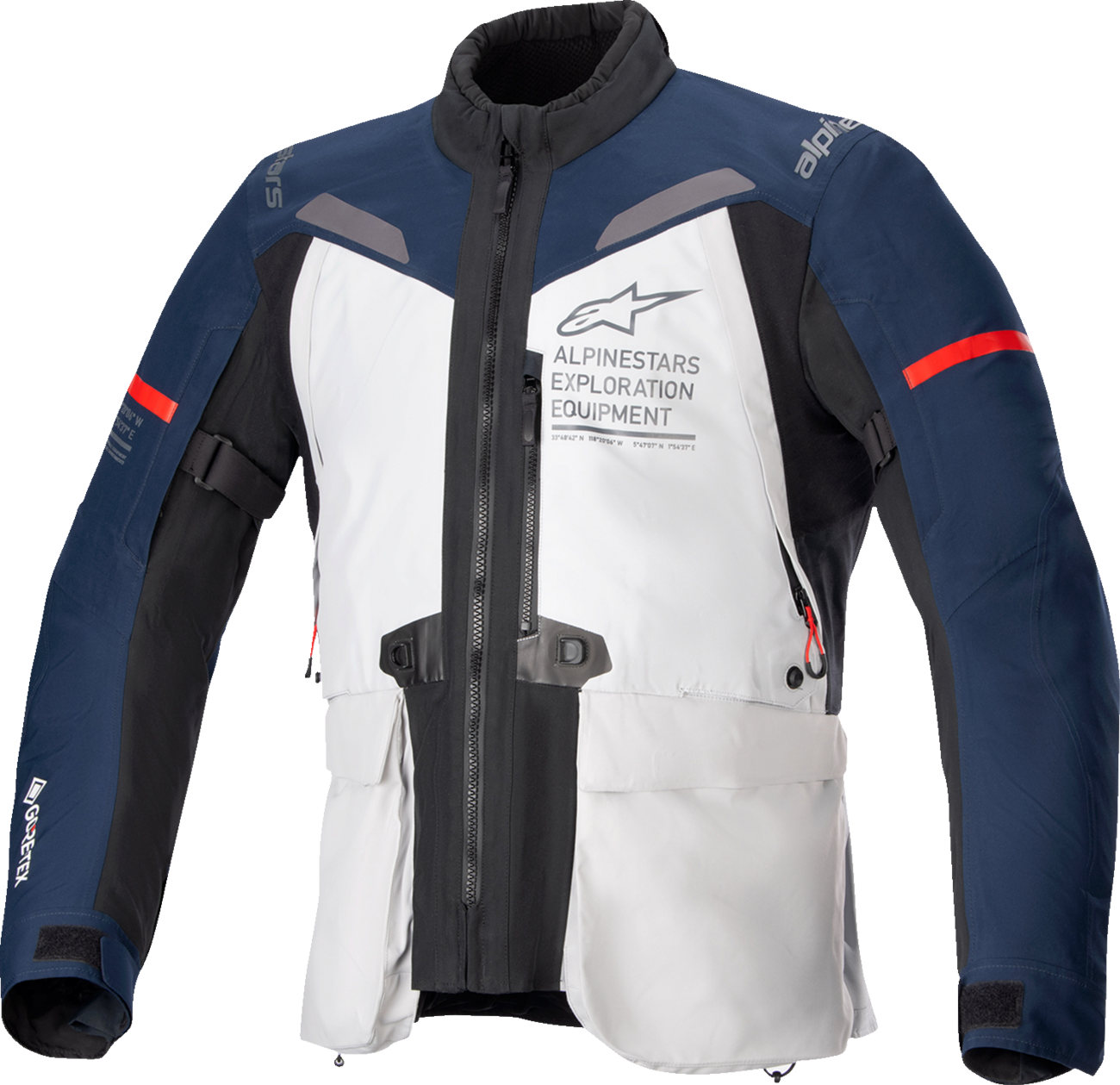 ALPINESTARS ST-7 2L Gore-Tex Jacket - Ice Gray/Dark Blue/Black - 4XL 3604124-9174-4X