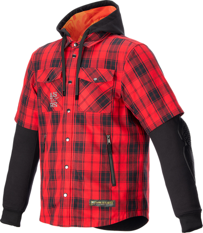 ALPINESTARS MO.ST.EQ Tartan Jacket - Red/Black - Small 4300424-3136-S