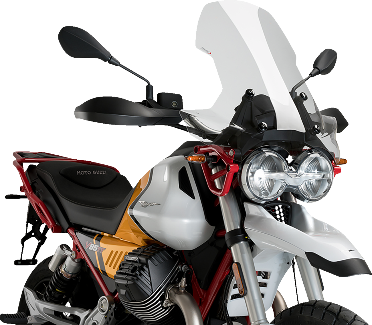PUIG HI-TECH PARTS Touring Windscreen - 18-3/4" - Clear - Moto Guzzi 21176W