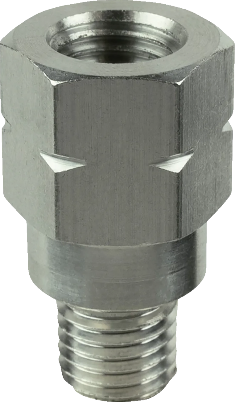 RAM MOUNTS Adapter - Mirror - Threaded - Silver RAM-M10125-TE