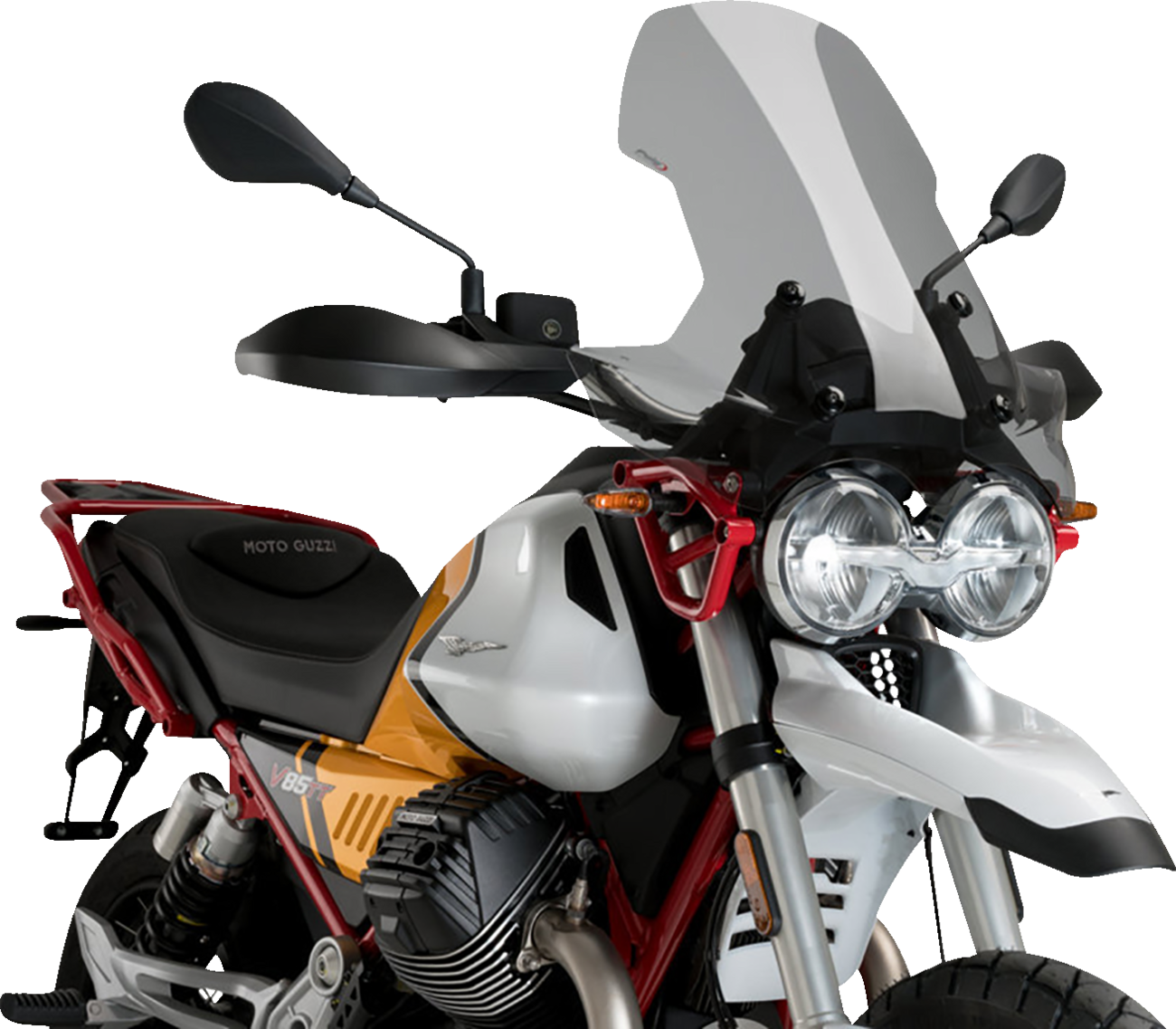 PUIG HI-TECH PARTS Touring Windscreen - 18-3/4" - Smoke - Moto Guzzi 21176H