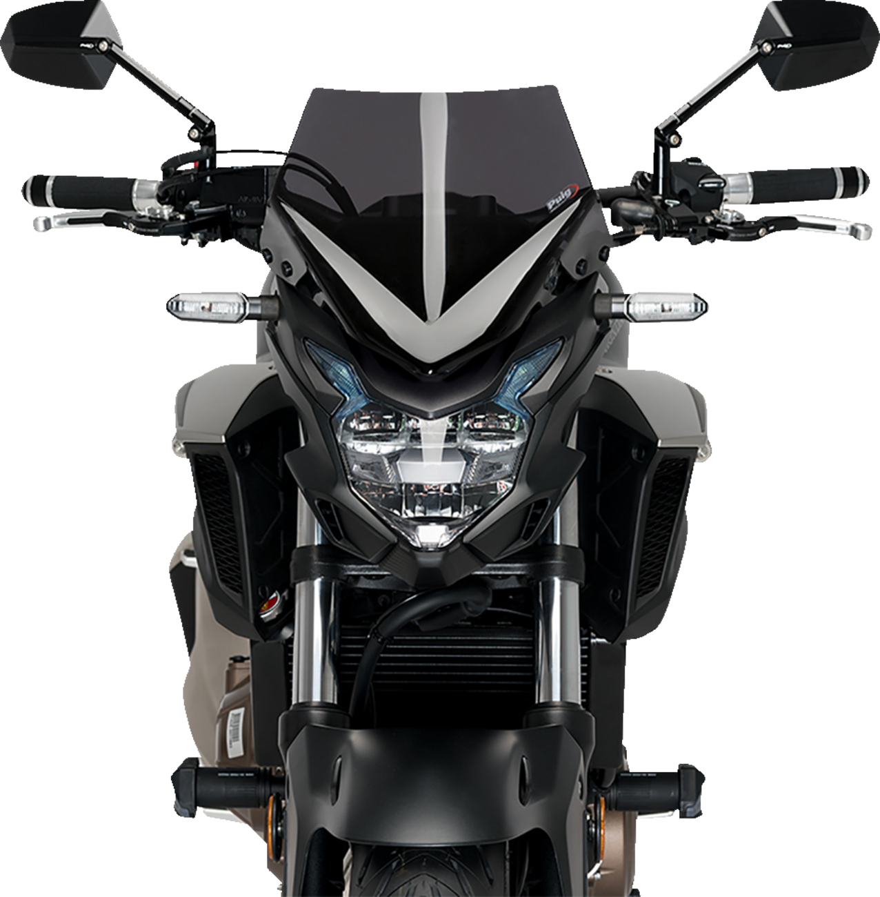 PUIG HI-TECH PARTS New Generation Sport Windshield - Dark Smoke - CB500F 21412F