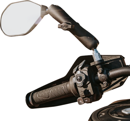RAM MOUNTS Tough-Mirror™ - Side View - Oval - Black - Left RAP-465LU