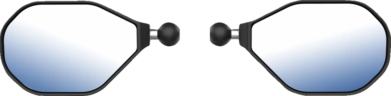 RAM MOUNTS Tough-Mirror™ - Side View - Oval - Black - Left/Right with Ball RAM-B-465RL