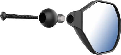 RAM MOUNTS Tough-Mirror™ - Side View - Oval - Black - Right with Ball RAM-B-465RU