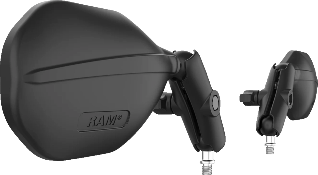 RAM MOUNTS Tough-Mirror™ - Side View - Oval - Black - Left/Right - Medium Arm RAM-B-349-465RL