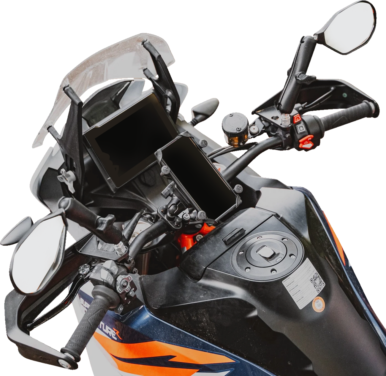 RAM MOUNTS Tough-Mirror™ - Side View - Oval - Black - Left/Right with Ball RAM-B-465RL