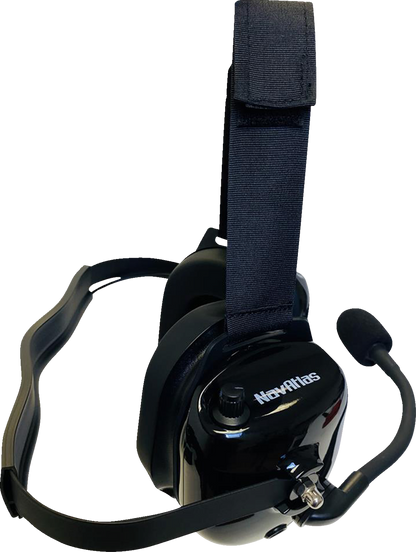 NAVATLAS Headset - Behind-the-Head - Stereo/VOX - Black NB202BK