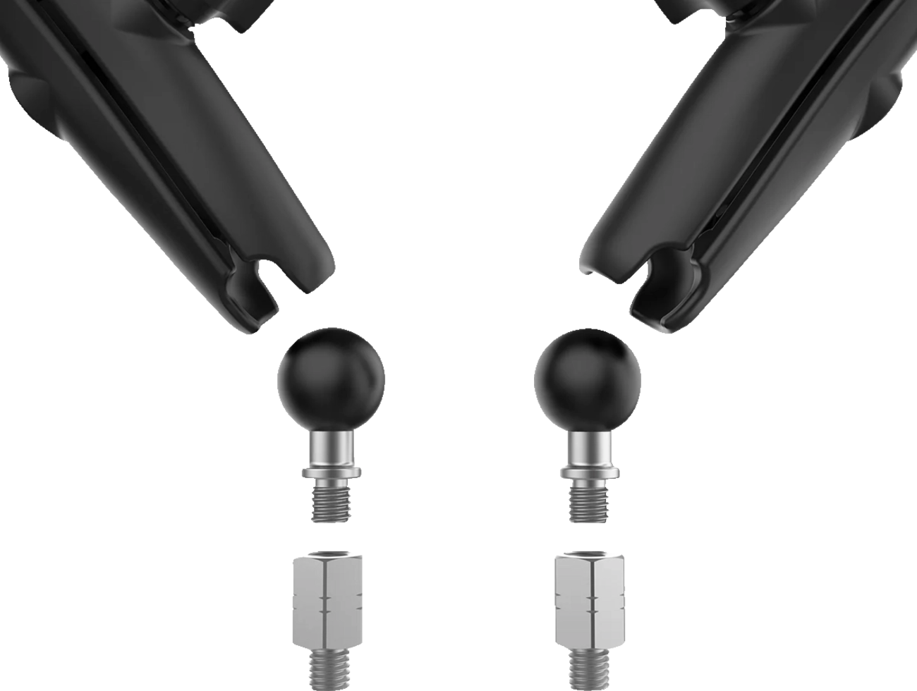 RAM MOUNTS Tough-Mirror™ - Side View - Oval - Black - Left/Right - Long Arm RAM-B-349-M1015-C-46