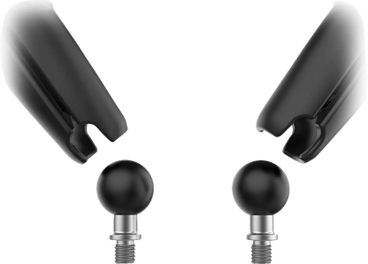 RAM MOUNTS Tough-Mirror™ - Side View - Oval - Black - Left/Right - Long Arm RAM-B-349-C-465RL