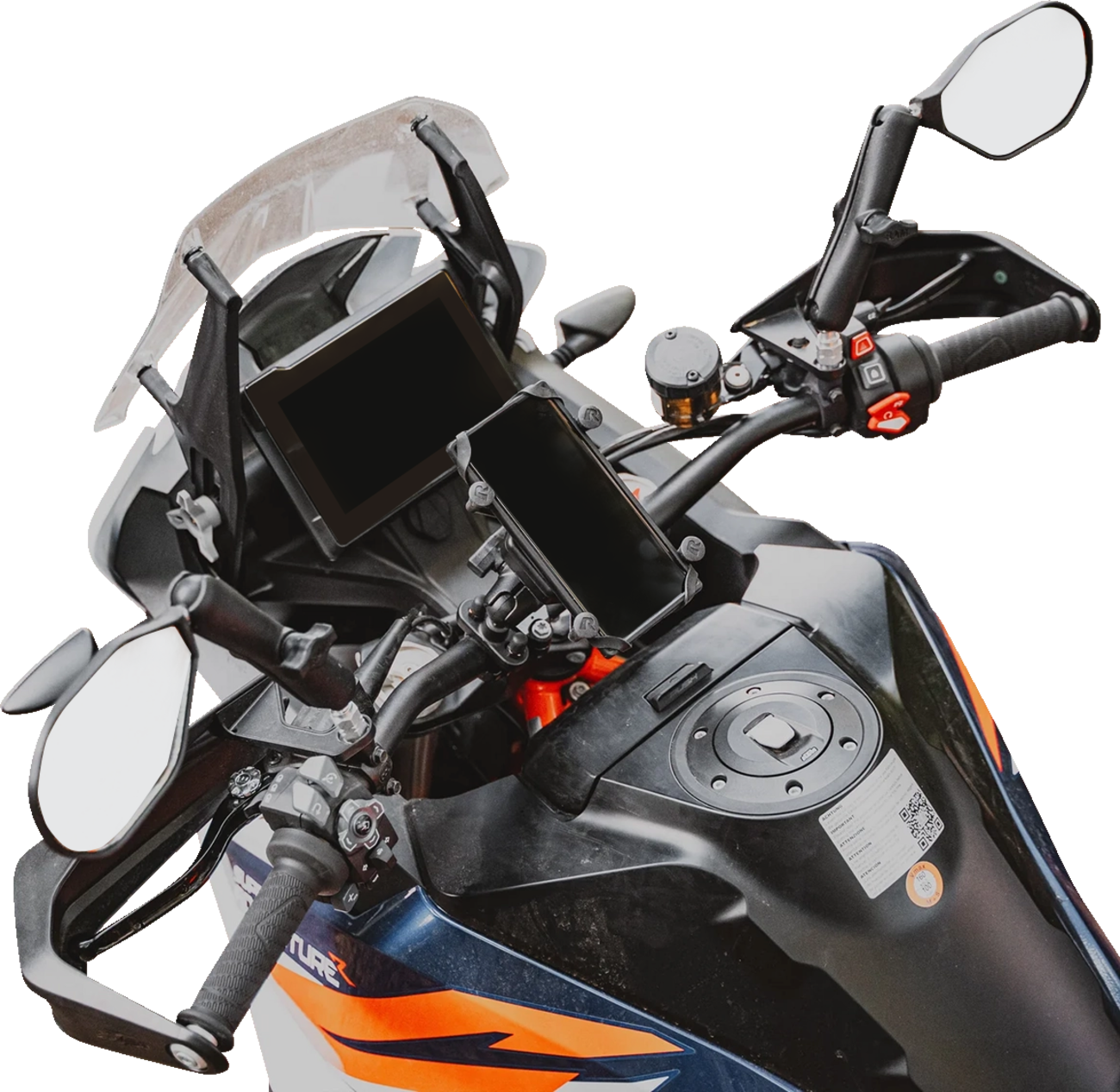 RAM MOUNTS Tough-Mirror™ - Side View - Oval - Black - Left/Right - Long Arm RAM-B-349-M1015-C-46