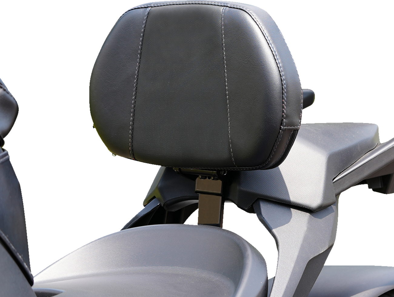 SHOW CHROME Grande Backrest - Driver - Ballistic Black Stitch - Ryker '19-'24 41-416GC