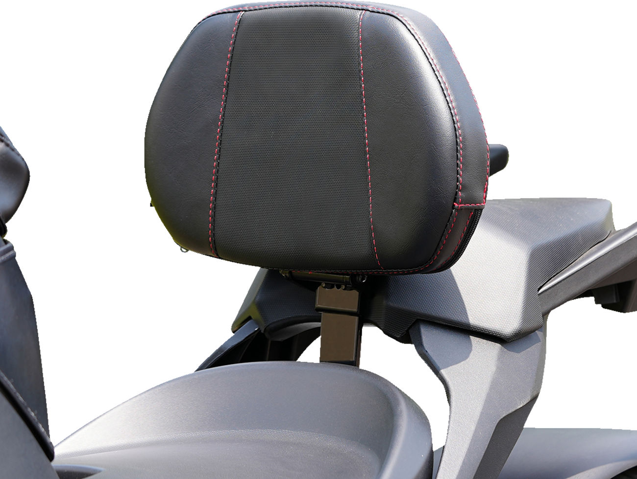 SHOW CHROME Grande Backrest - Driver - Ballistic Red Stitch - Ryker '19-'24 41-416GCRED