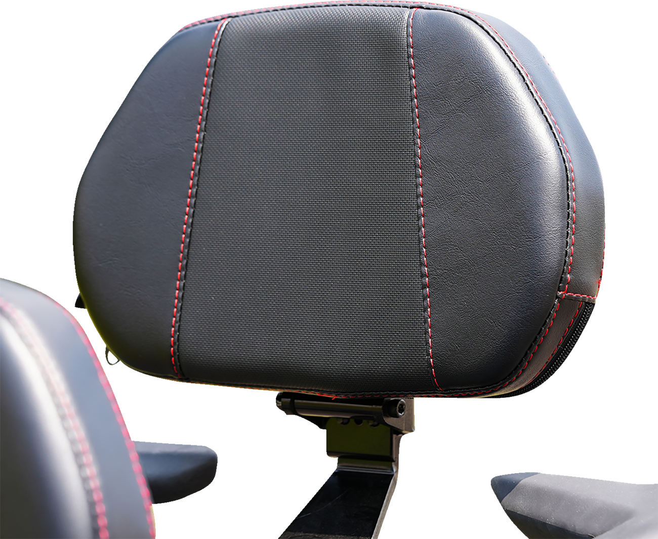 SHOW CHROME Grande Backrest - Passenger - Ballistic Red Stitch - Ryker '19-'24 41-420GCRED