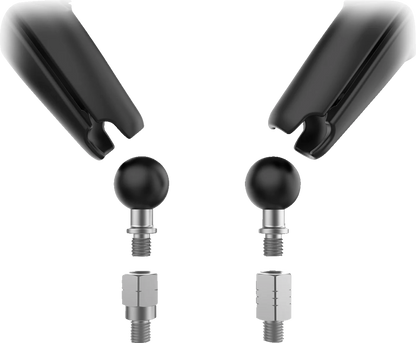 RAM MOUNTS Tough-Mirror™ - Side View - Oval - Black - Left/Right - Long Arm RAM-B-349-RTA-C-465R