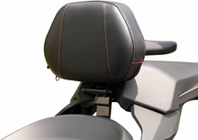 SHOW CHROME Grande Backrest - Driver - Ballistic Red Stitch - Can-Am Ryker '19-'24 41-416CRED