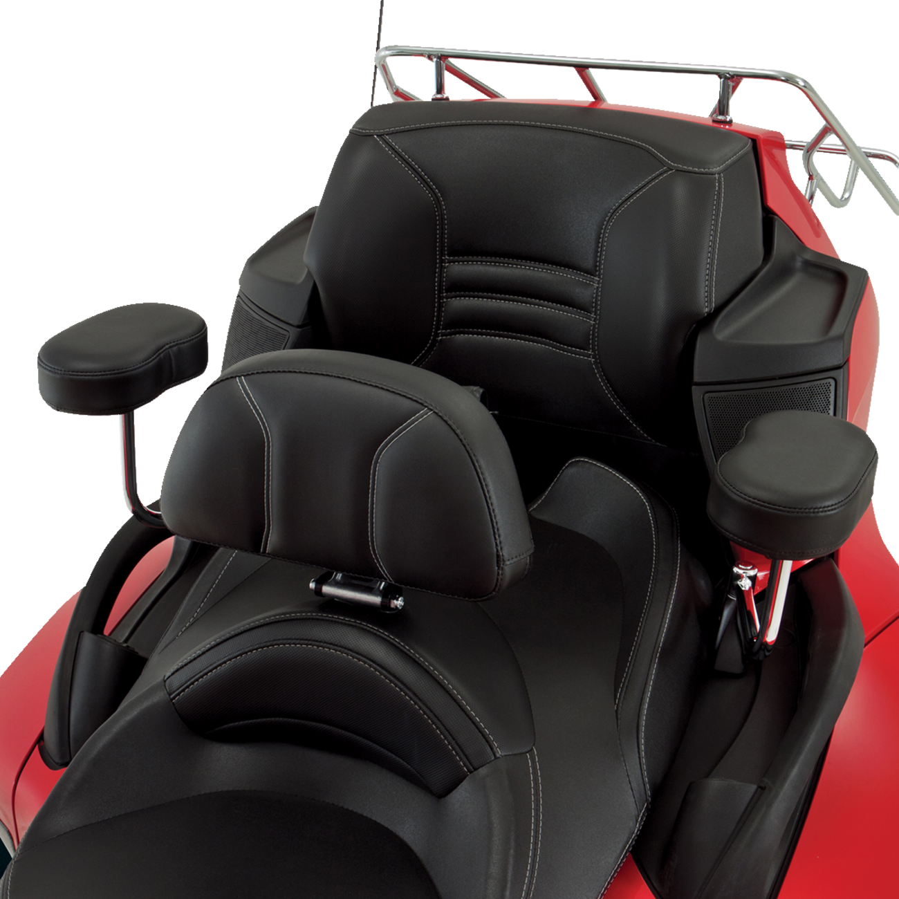 SHOW CHROME Grande Backrest - Driver - Black - Can-Am RT '10-'19 41-168AG