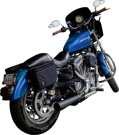 TRASK 2-into-1 Assault Exhaust System - Black TM-5300BK