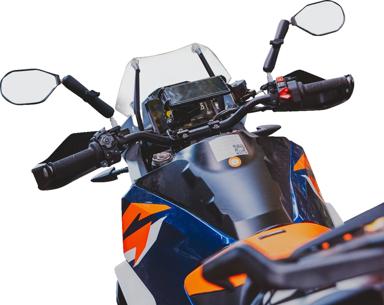 RAM MOUNTS Tough-Mirror™ - Side View - Oval - Black - Left/Right - Long Arm RAM-B-349-RTA-C-465R