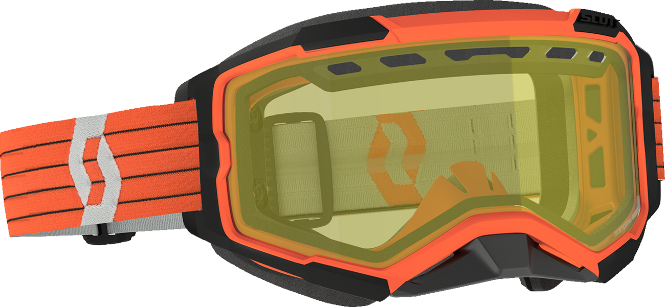 SCOTT Fury Snow Cross Goggle - Orange/Gray - Yellow Lens 278605-1011029