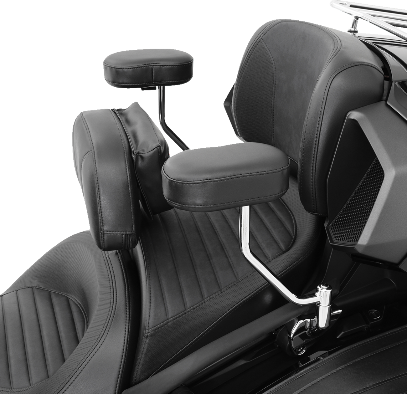 SHOW CHROME Grande Backrest - Driver - Black - Can-Am F3 '15-'23 41-308G